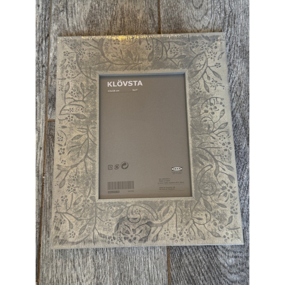 IKEA KLOVSTA Picture Frame 5 x 7 NWT Ornate Floral Vine Photo Holder 902.676.55